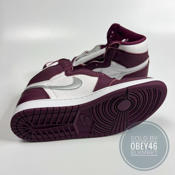 Air Jordan 1 Retro High OG Bordeaux White Metallic 555088-611 Mens  9 main image 6